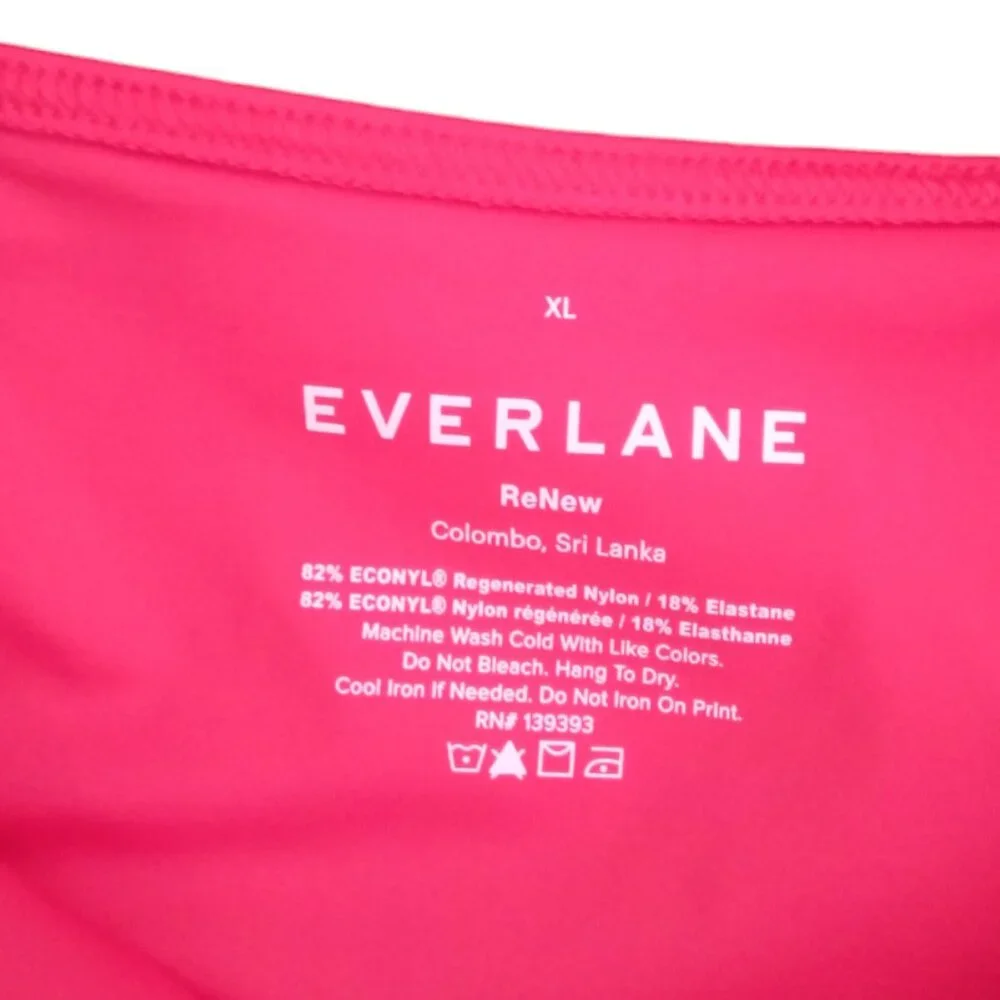 Everlane ReNew red full swim suit sz XL NEW